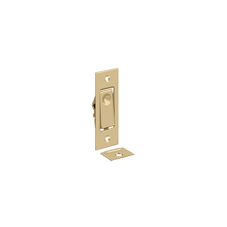 Deltana Pocket Door Bolts; Jamb Bolt; Satin Brass Finish PDB42U4